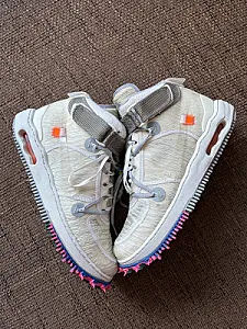 Кросівки Nike Air Force 1 Mid Off-White White - розмір 45 - фото 1