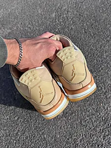 Nike Air Jordan 4 Retro Shimmer бежеві - розмір 38 - фото 3