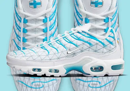 Nike Air Max TN Plus Marseille біло-блакитні - розмір 42 - фото 3