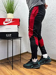 Nike Jordan спортивні штани чорно-червоні - розмір S - фото 2