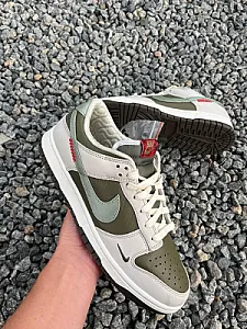 Nike Dunk Low Retro біло-оливкові - розмір 44 - фото 6