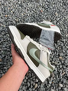 Nike Dunk Low Retro біло-оливкові - розмір 44 - фото 7
