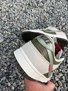 Nike Dunk Low Retro біло-оливкові - розмір 44 - фото 8