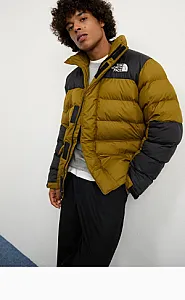The North Face Limbara пуховик гірчично-чорний - розмір S - фото 8