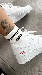 Nike Air Force 1 Low x Supreme білі - розмір 42 - фото 2