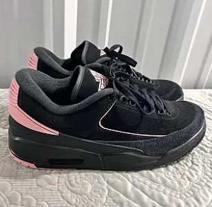 Nike Air Jordan 2 Retro Pink Suede чорні - розмір 47 - фото 1