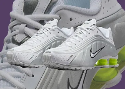 Nike Shox R4 Metallic Volt білі - розмір 37 - фото 1