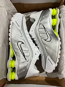 Nike Shox R4 Metallic Volt білі - розмір 37 - фото 2