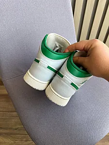 Nike Air Jordan 1 Mid білі із зеленим - розмір 39 - фото 5