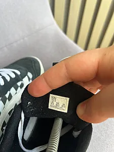 Vans Old Skool Checkerboard кеди чорно-білі - розмір 44 - фото 7