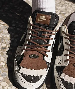 Nike Dunk Low Lux Brogue Pinstripe - розмір 40 - фото 3