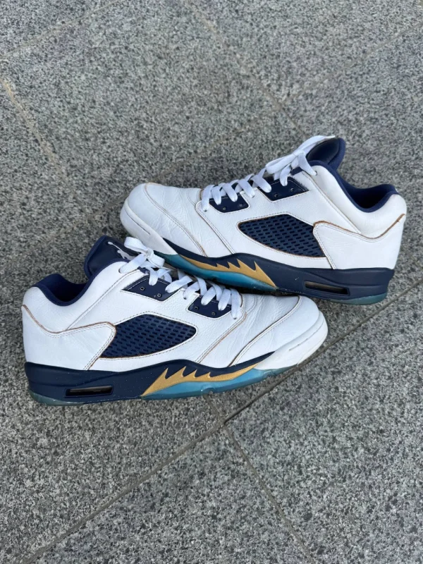 Nike Air Jordan 5 Low Dunk From Above біло-сині - розмір 45