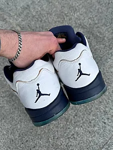 Nike Air Jordan 5 Low Dunk From Above біло-сині - розмір 45 - фото 3