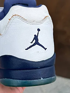 Nike Air Jordan 5 Low Dunk From Above біло-сині - розмір 45 - фото 8