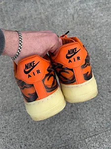 Nike Air Force 1 Low Skeleton помаранчеві - розмір 44 - фото 4