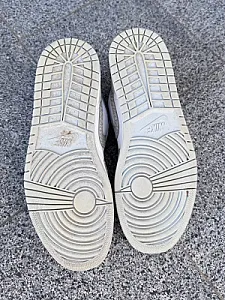 Nike Air Jordan 1 Low Smoke Elephant Grey білі - розмір 47 - фото 3