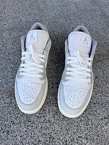 Nike Air Jordan 1 Low Smoke Elephant Grey білі - розмір 47 - фото 4