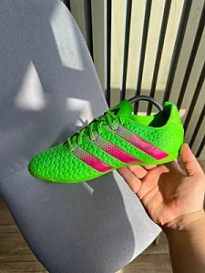 Adidas футбольні кросівки зелено-рожеві - розмір 42 - фото 2