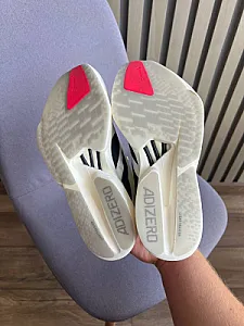 Adidas Adizero кросівки біло-чорно-салатові - розмір 41 - фото 4