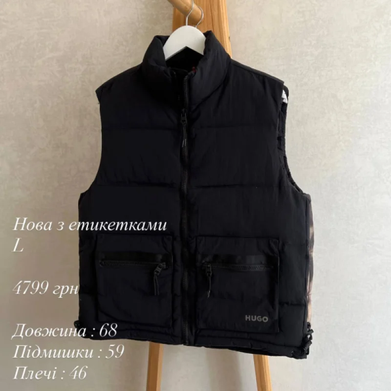 Hugo Boss Hugo жилетка чорна - розмір L