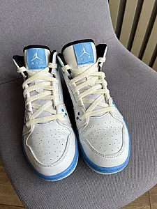 Nike Jordan кросівки біло-блакитні - розмір 40 - фото 4