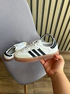 Adidas кросівки біло-чорні - розмір 37 - фото 2