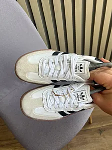 Adidas кросівки біло-чорні - розмір 37 - фото 3