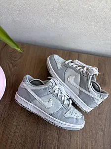 Nike Dunk Low Grey White - розмір 38 - фото 3