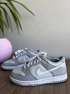 Nike Dunk Low Grey White - розмір 38 - фото 4