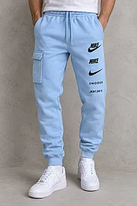 Nike Swoosh спортивні штани блакитні - розмір S - фото 1