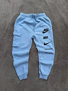 Nike Swoosh спортивні штани блакитні - розмір S - фото 2
