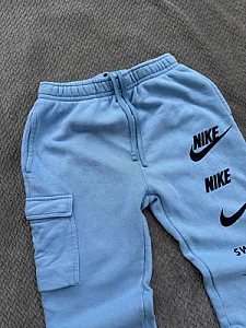 Nike Swoosh спортивні штани блакитні - розмір S - фото 4