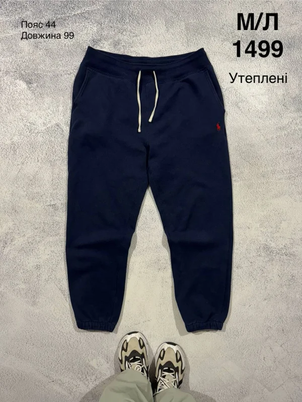 Polo Ralph Lauren утеплені спортивні штани темно-сині - розмір M