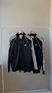 Adidas бомбер чорний - розмір L - фото 4