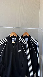 Adidas бомбер чорний - розмір L - фото 5