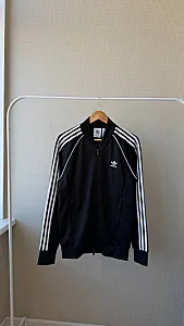 Adidas бомбер чорний - розмір L - фото 6