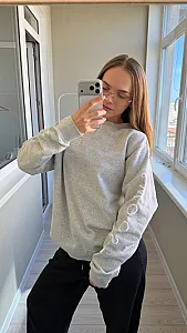 Nike світшот сірий - розмір M - фото 2