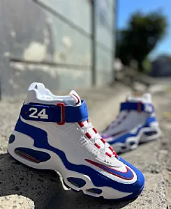 Nike Air Griffey Max 1 білі, сині та червоні - розмір 37 - фото 1