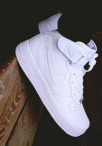 Nike Air Force 1 Mid білі - розмір 37 - фото 1