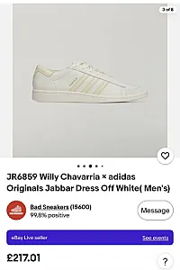 Willy Chavarria × adidas Originals Jabbar Dress Off White - розмір 40 - фото 1