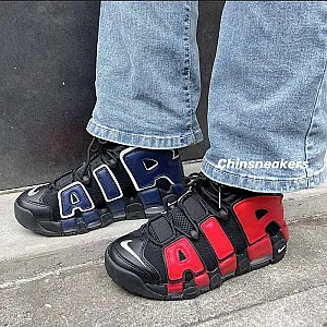 Nike Air More Uptempo 96 DM0017-001 Black/University Red - розмір 37 - фото 2