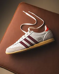 Adidas Japan кремово-білі з бордовими смужками - розмір 44 - фото 2