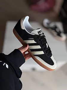Adidas Samba чорні з білими смугами - розмір 40 - фото 3