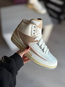 Nike Air Jordan 2 Retro біло-бежеві - розмір 38 - фото 3