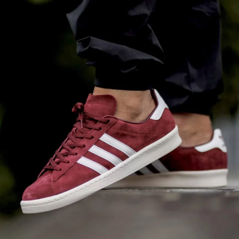 Adidas Campus 80S бордові - розмір 46