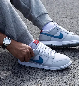 Nike Dunk Low Silver Blue - розмір 42 - фото 1