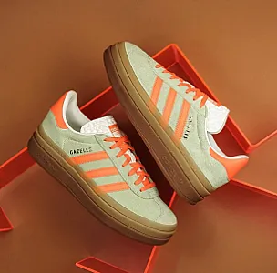 Adidas Gazelle Bold м'ятно-помаранчеві - розмір 39 - фото 2