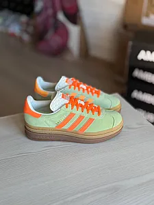 Adidas Gazelle Bold м'ятно-помаранчеві - розмір 39 - фото 5