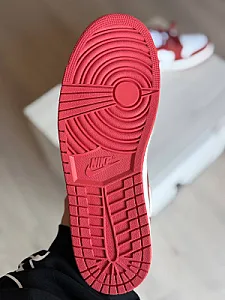 Nike Air Jordan 1 Low SE червоно-білі - розмір 45 - фото 7