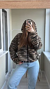 Calvin Klein шерпа тигрова - розмір L - фото 3